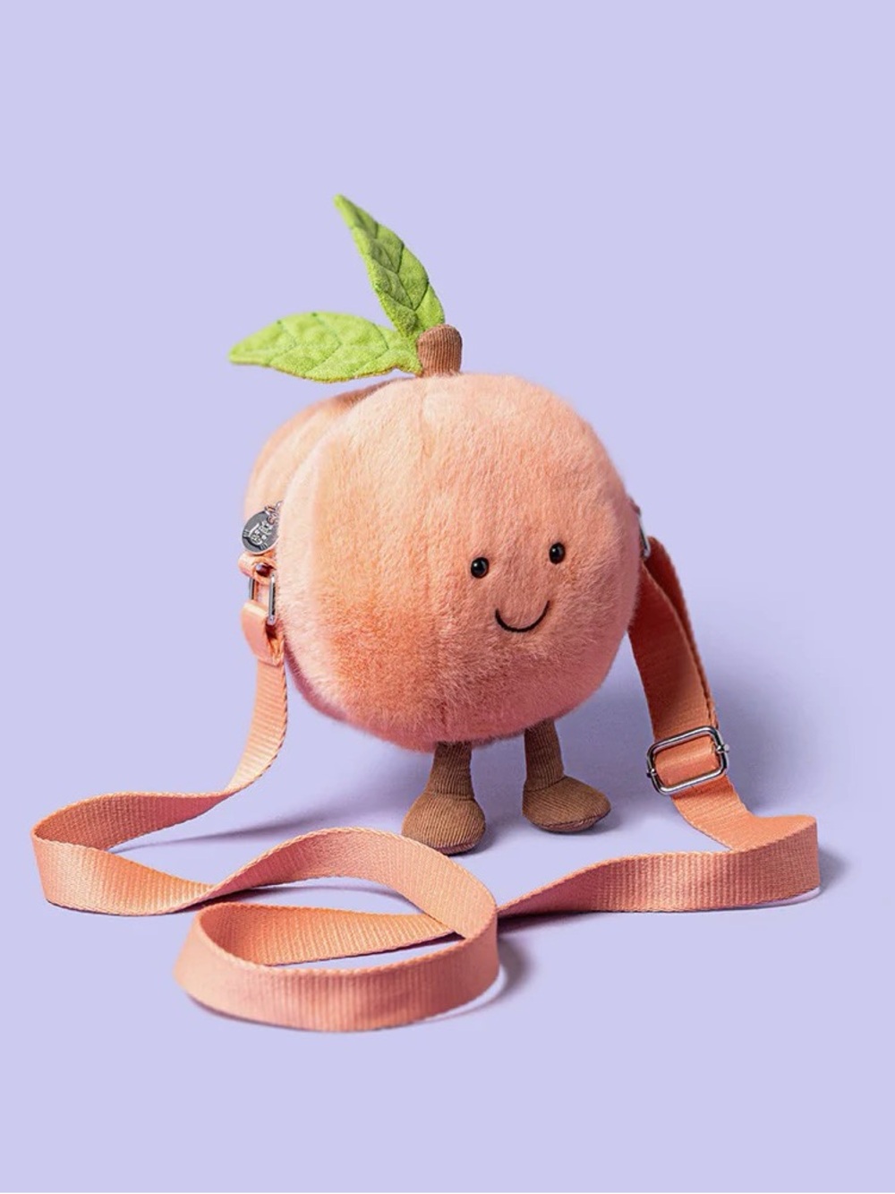 Jellycat Amusables Peach Shoulder Bag